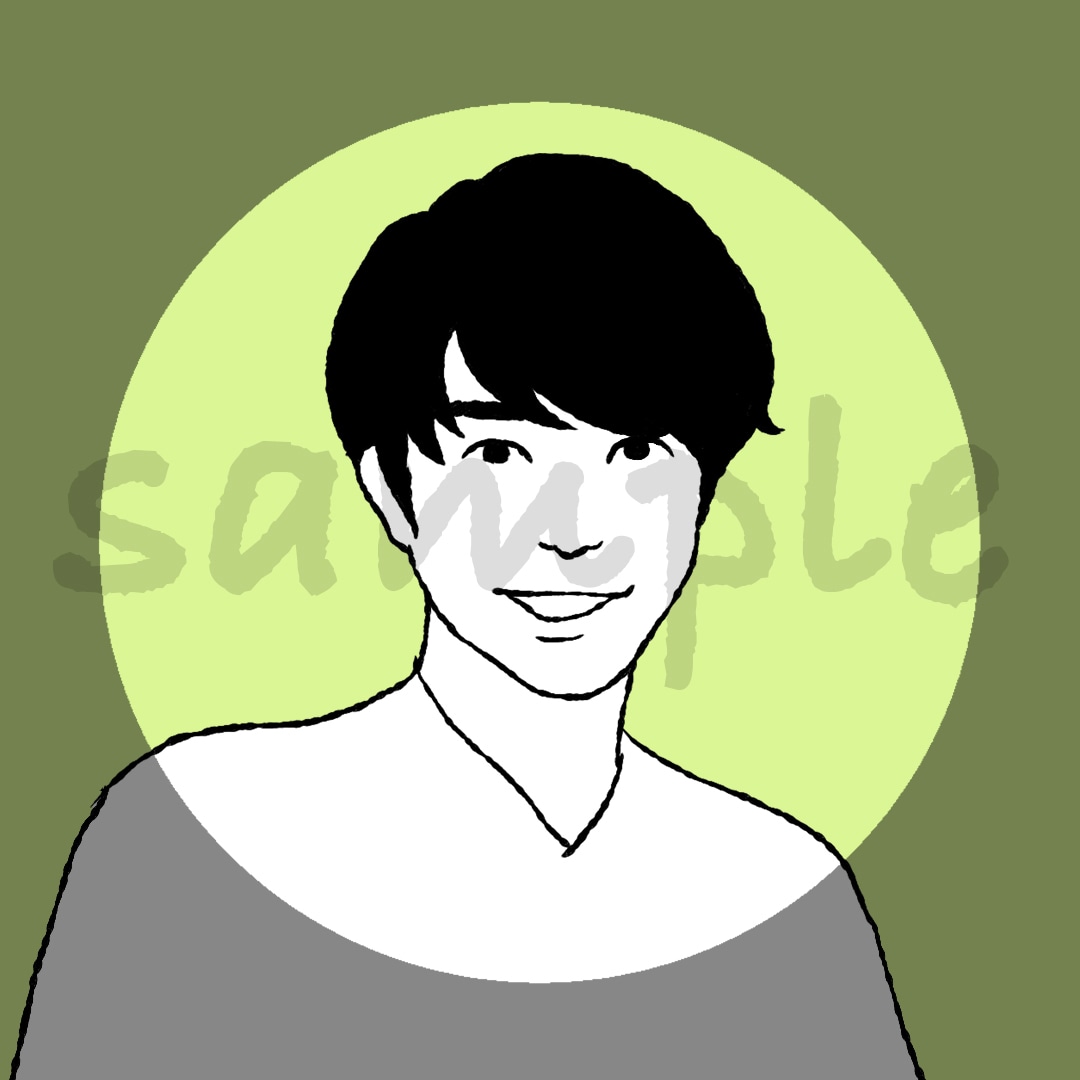 SNSアイコン用★男前・個性的アイコン描きます 印象に残るおしゃれなアイコン描きます！ イメージ3