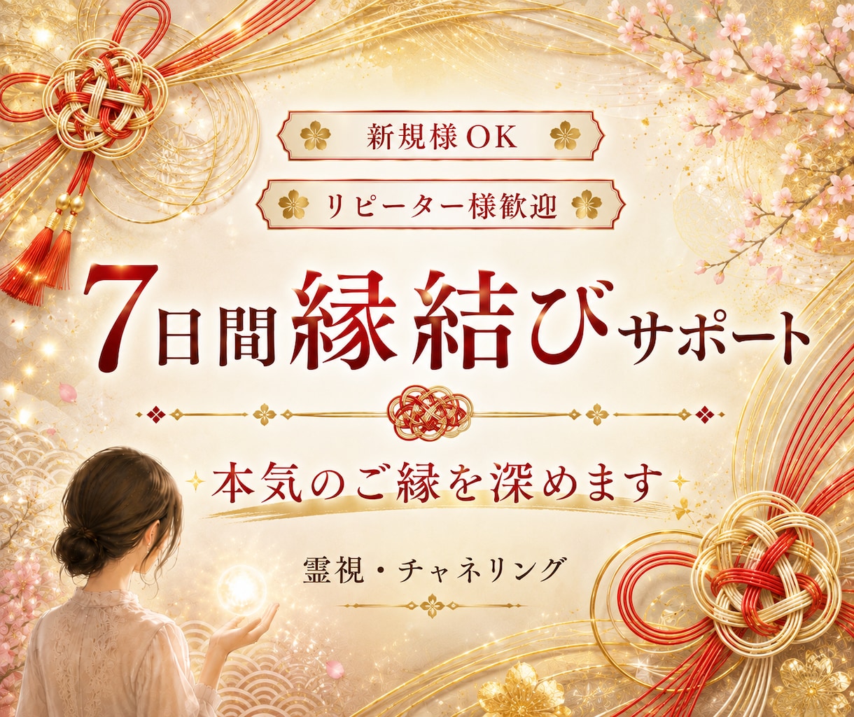 本命のご縁を丁寧に整える鑑定を行います ご縁の流れを整えるサポート／集中7日間の調整ワーク付 イメージ1