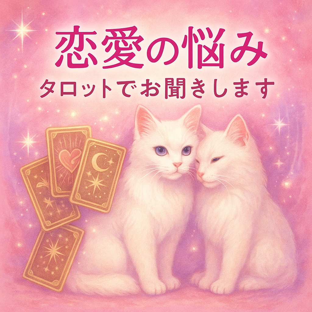 恋愛のお悩み、直感タロットで受け取ります 【電話】迷うお気持ちに、タロット＆オラクルカードで光をひとつ イメージ1
