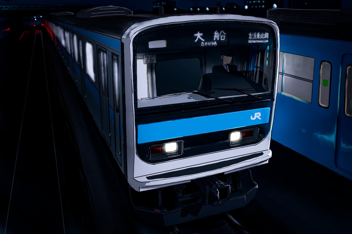 電車のイラストを背景付きで描きます 電車のイラストが欲しい方、お任せ下さい！ イメージ3