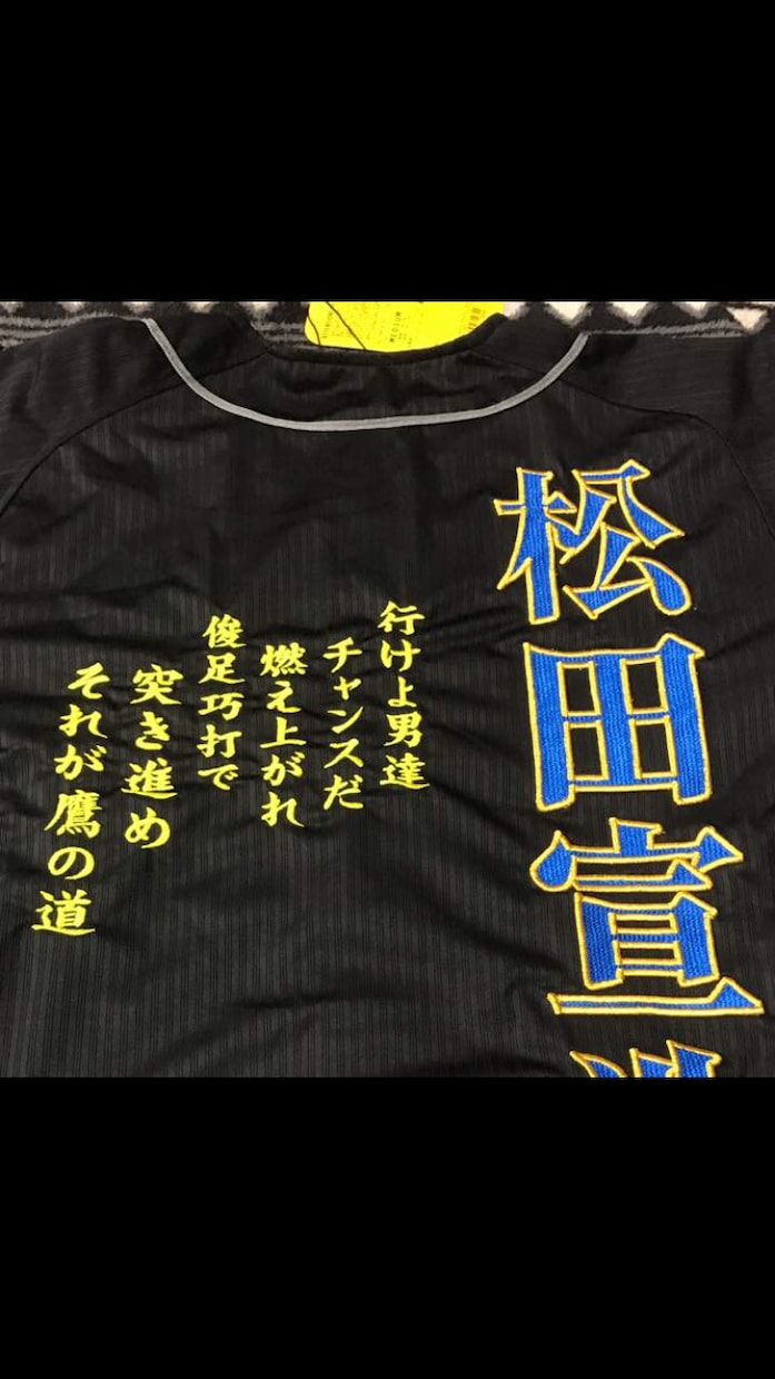 応援歌など刺繍します プロ野球応援ユニフォームに刺繍します！ イメージ1
