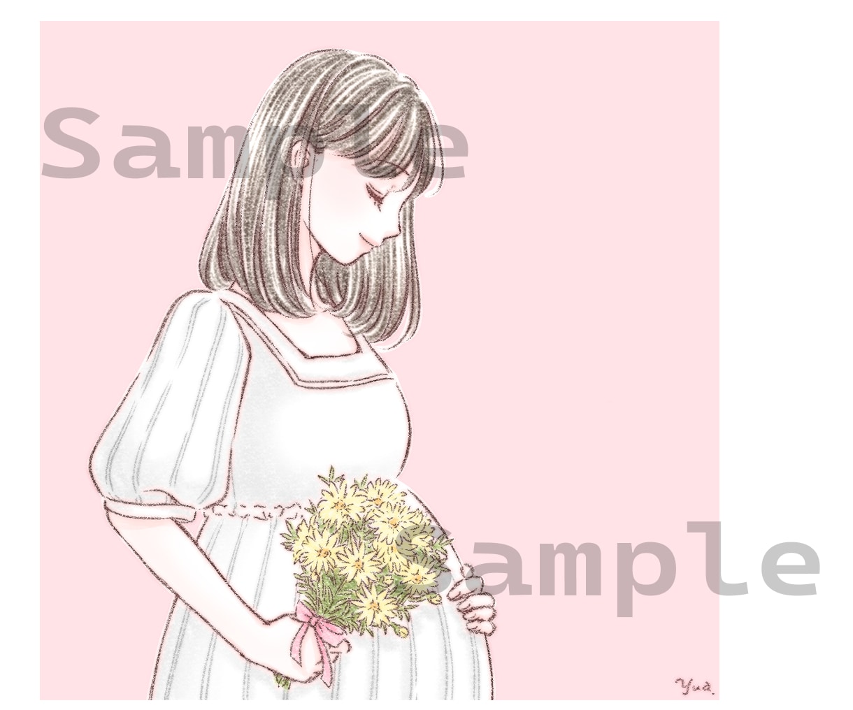 ふわっとやさしい好印象アイコンイラストお描きします 女性に人気♪SNSやブログ等におすすめです！ イメージ5