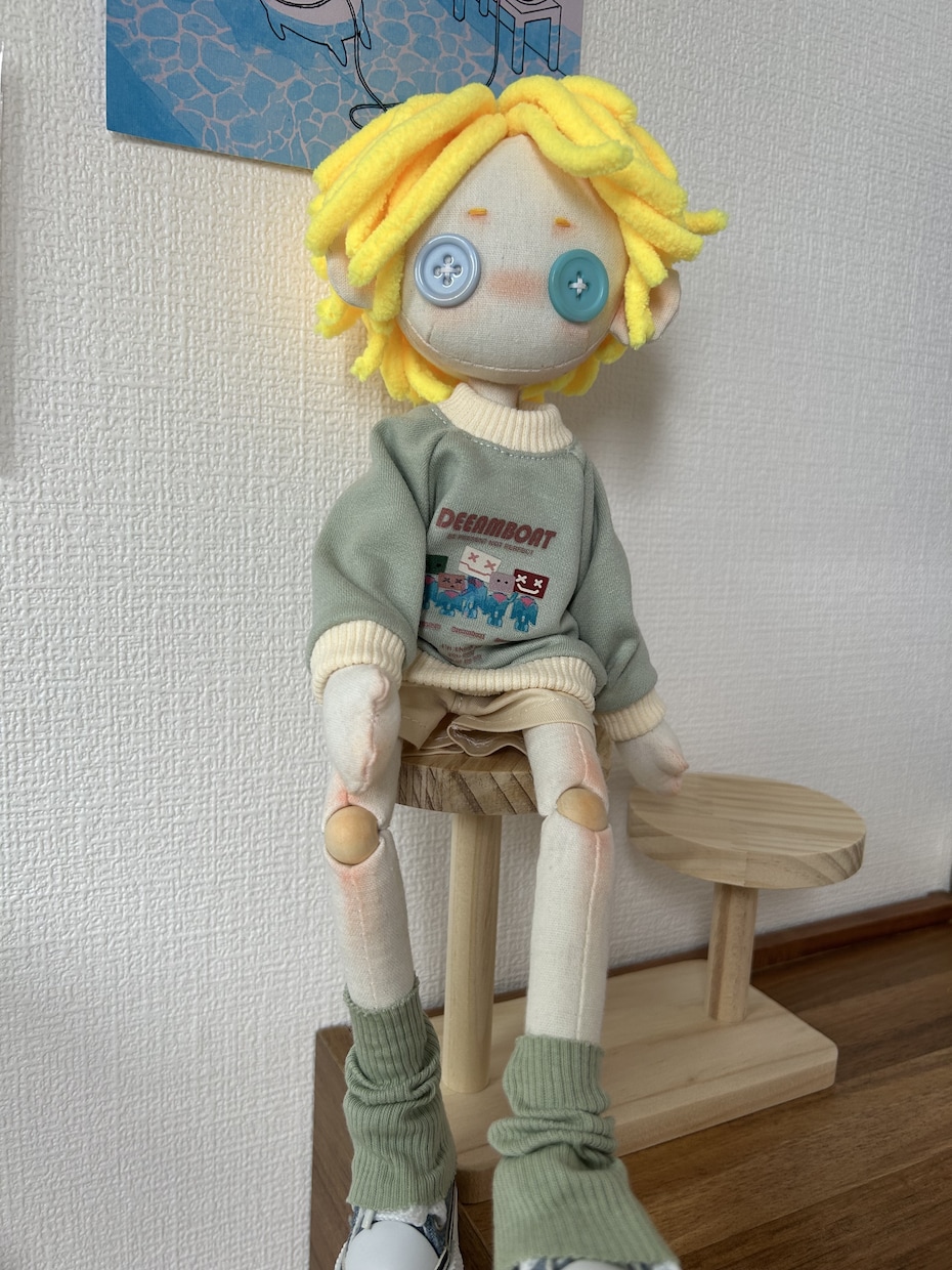 CCDOLL・手作りぬいぐるみを販売します 完全一点もの・即納OK・オッドアイ少年 イメージ4