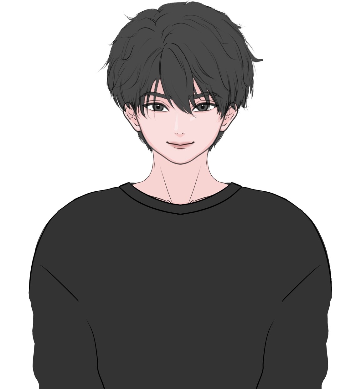 男性のアイコンや一枚絵を描きます ラフ&修正無制限です。ご本人に似せることも可能です。 イメージ2