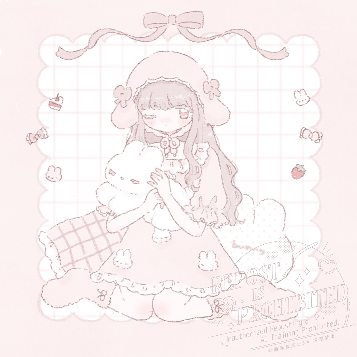 ふわふわしたあたたかみのあるイラストお描きします 一枚絵、挿絵、サムネなどにいかがですか？ イメージ5