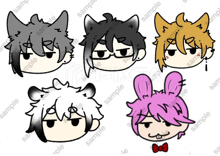 ミニキャライラストの可愛いアイコンを描きます 自分だけのイメージキャラクターアイコンが必要な方へ イメージ1