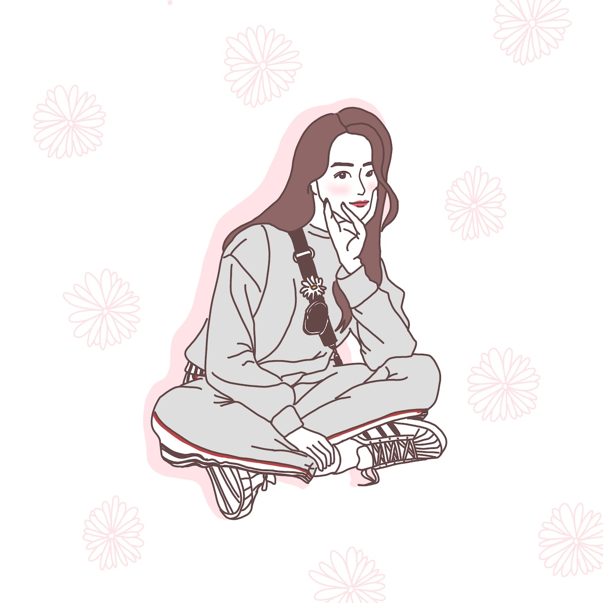 女性に人気◎カラフルでポップなイラストお描きします アイコン、ウェルカムボード、記念日のプレゼントに イメージ2
