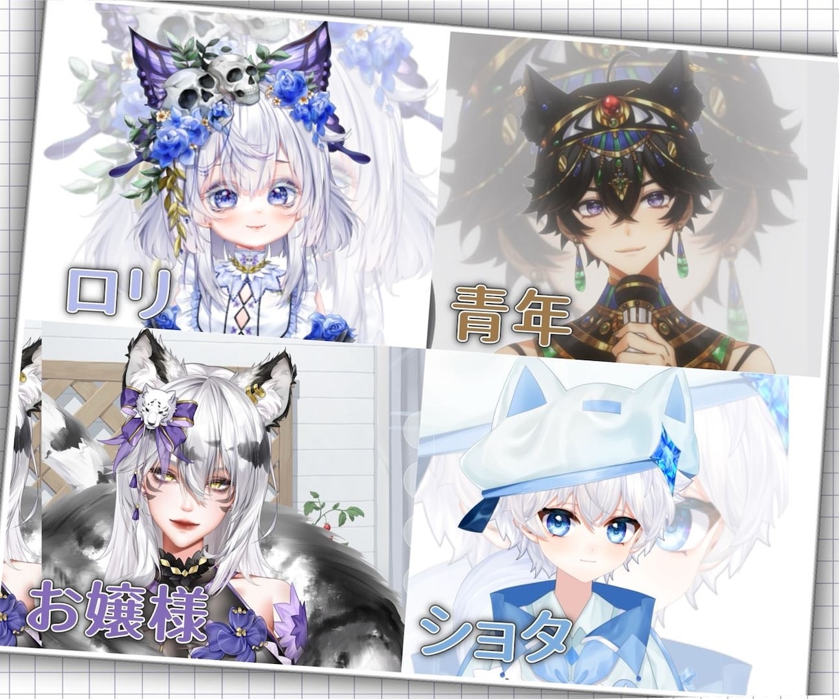企業並透明感vtuberキャラ制作します 繊細なトラッキング、イラストとLive2d全工程、表情8つ イメージ6