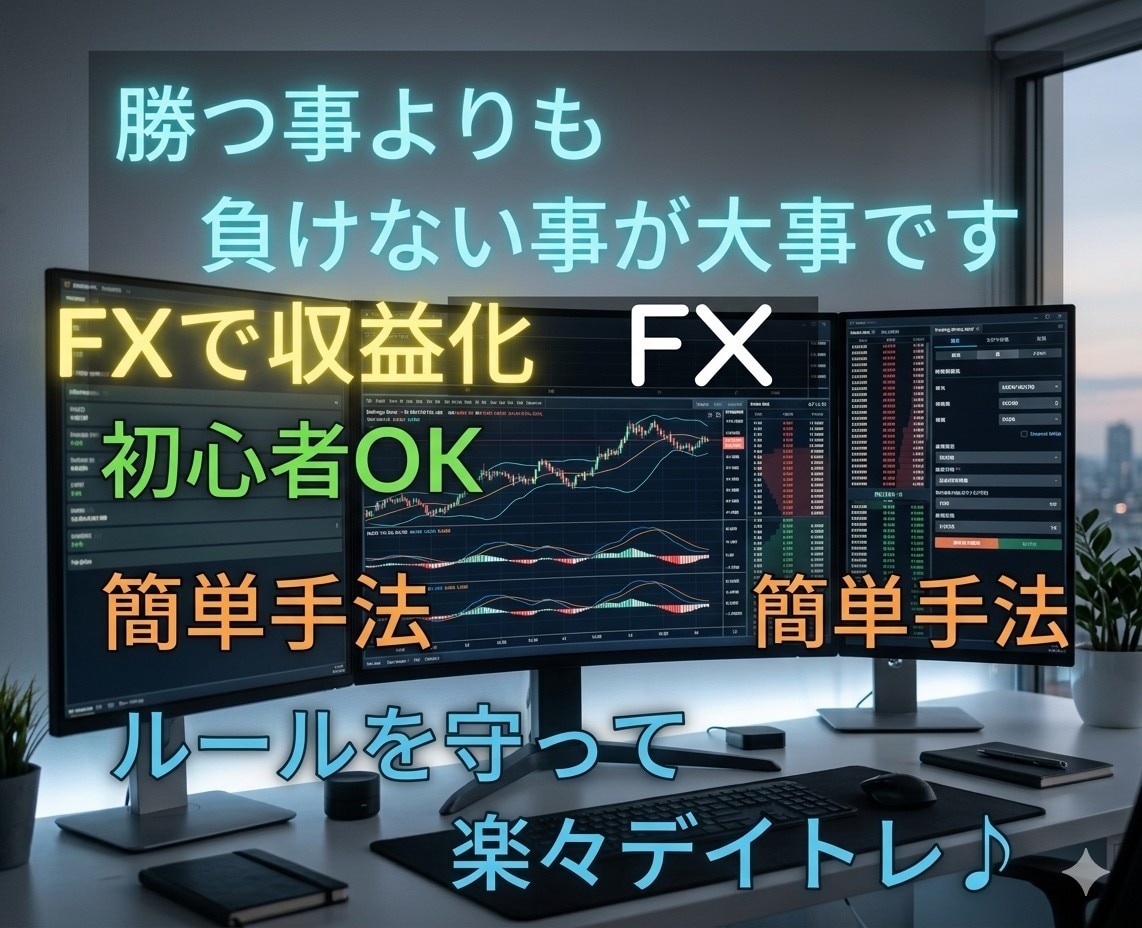 FXで収入★オリジナル手法とルールを教えます ★初心者でも毎月結果が出せる簡単デイトレ★増強版★ イメージ1
