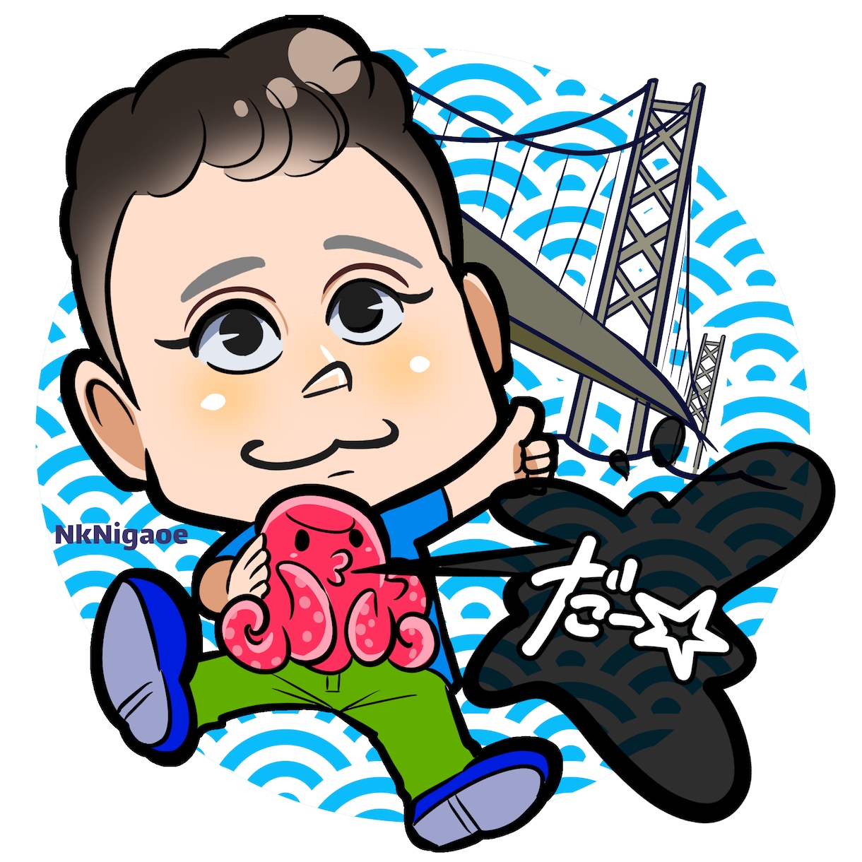アイコンに！個性が光るミニキャラ制作します 親しみやすく個性が光るイラストでSNSやブログの魅力をアップ イメージ6