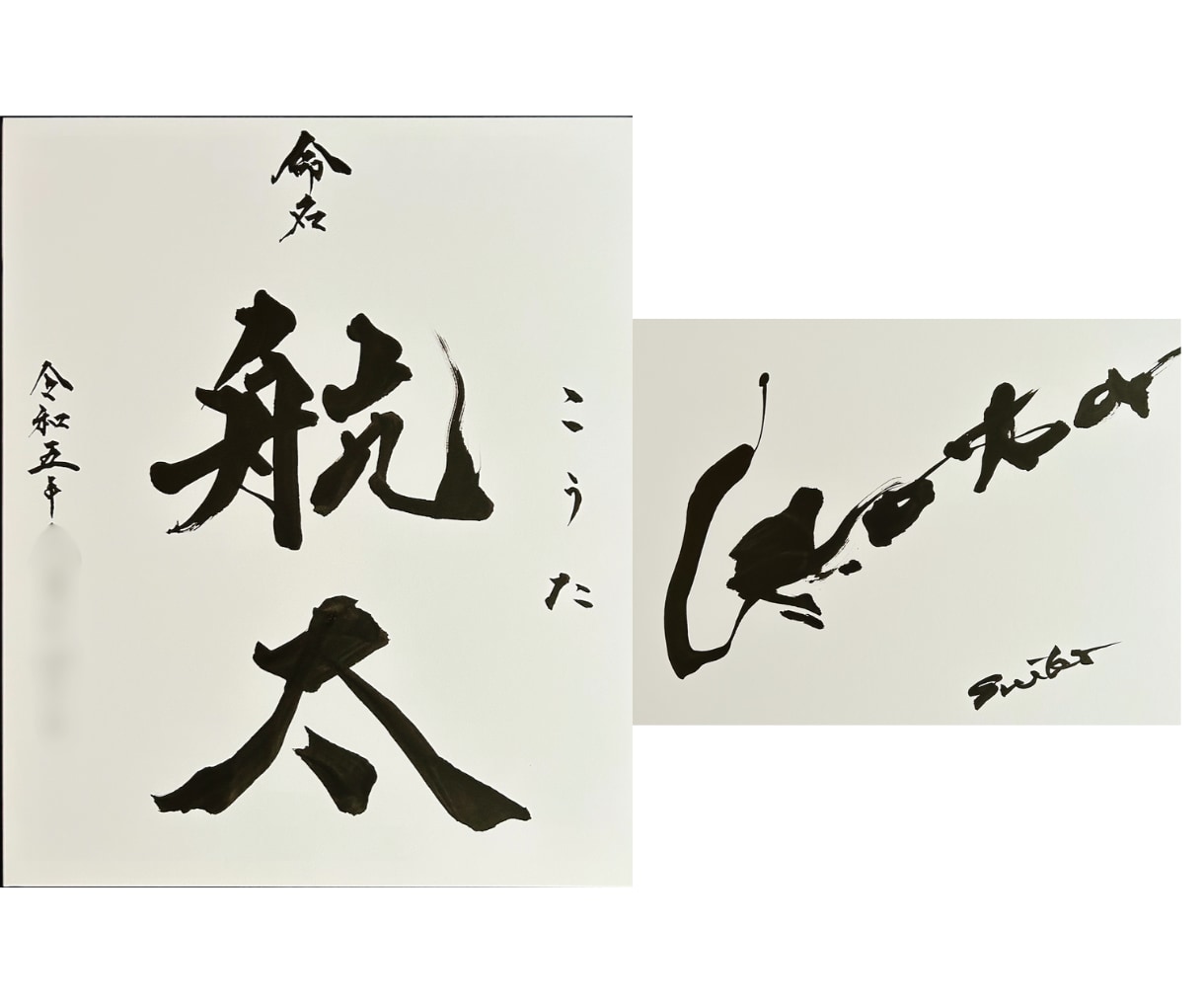 内閣総理大臣賞受賞の書道家が命名書をお書きします 大切なお名前を、末永く残る一枚の書に イメージ4