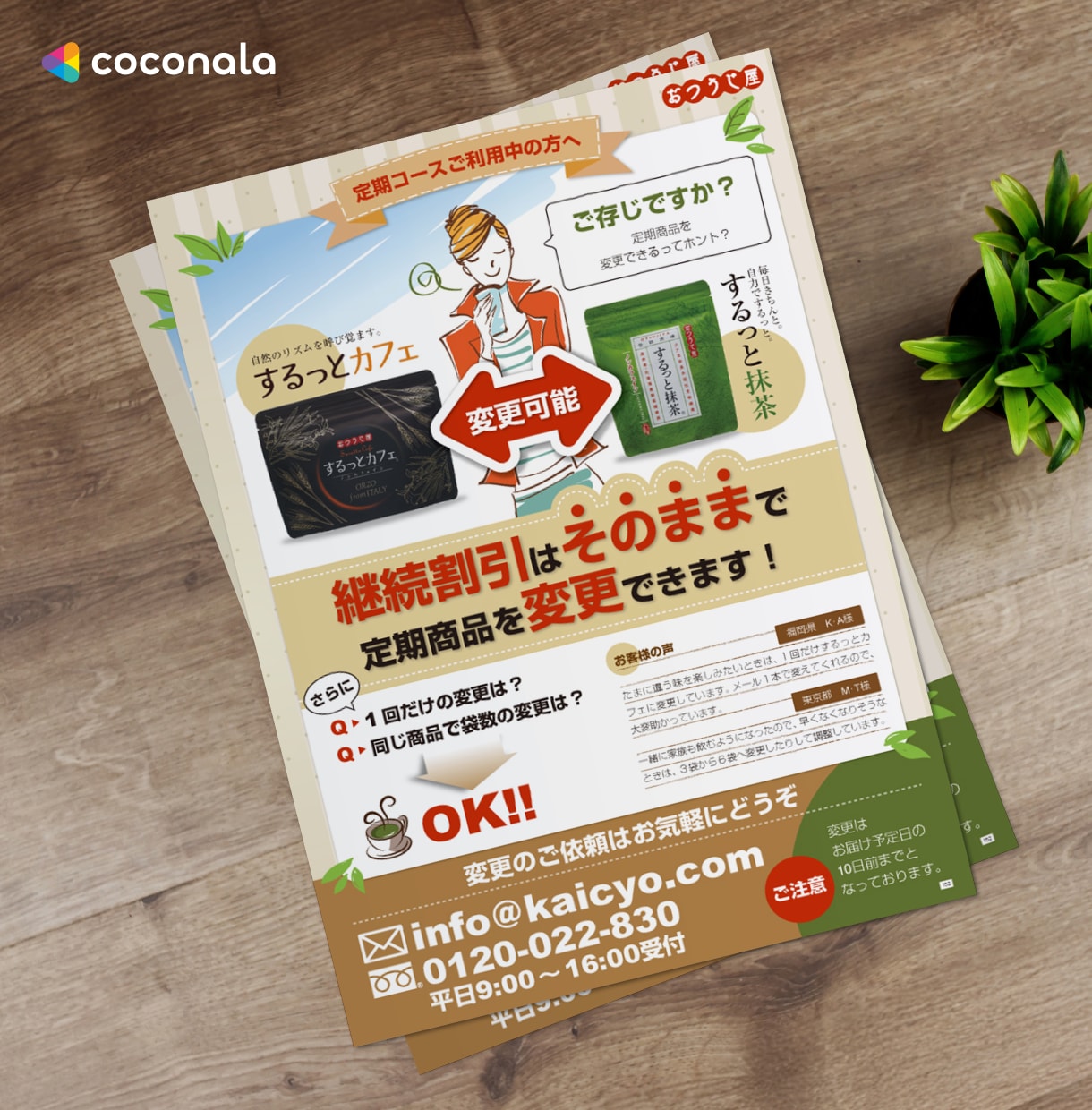 各種チラシ・フライヤーを制作致します フラットなでシンプルな構成のデザインを１案お出しいたします。 イメージ1