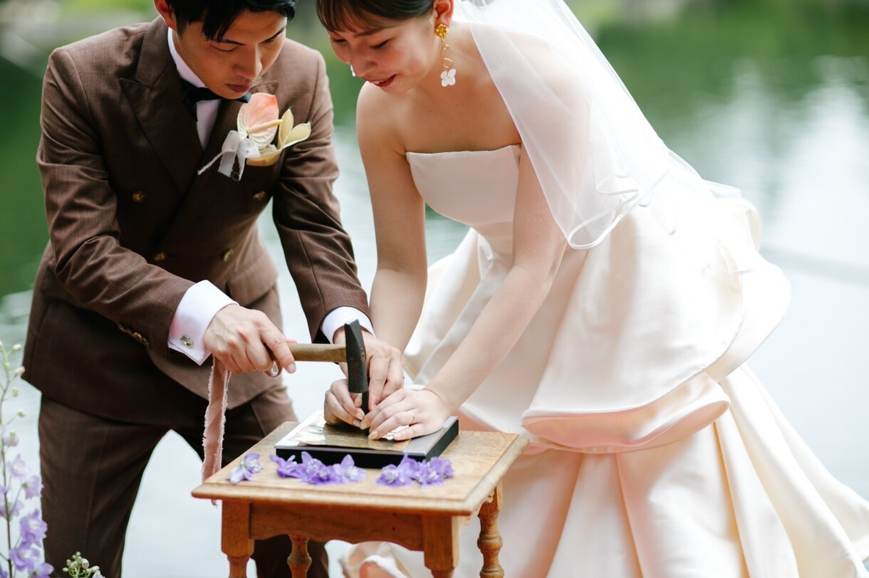 世界に一つの真鍮結婚証明書を制作します ★往復送料無料★ゲスト様と作る結婚証明書（A5サイズ） イメージ2