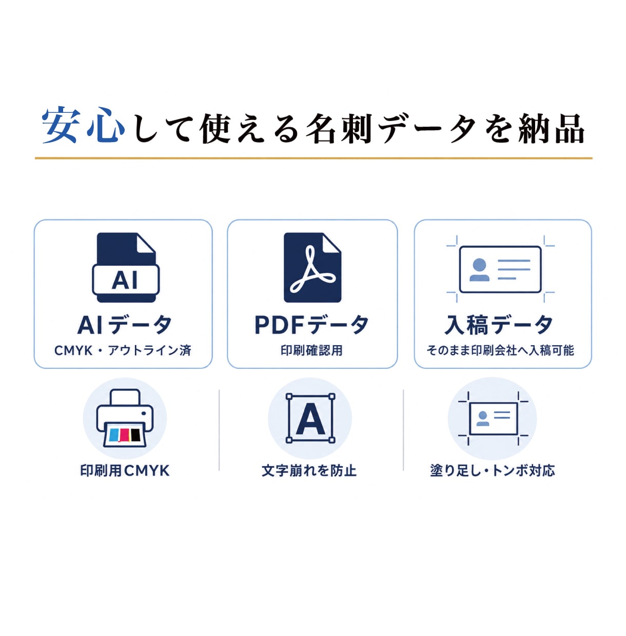プロのデザイナーが名刺デザインを作成します 修正無制限｜入稿に必要なAIデータ納品｜印刷までお任せ イメージ2