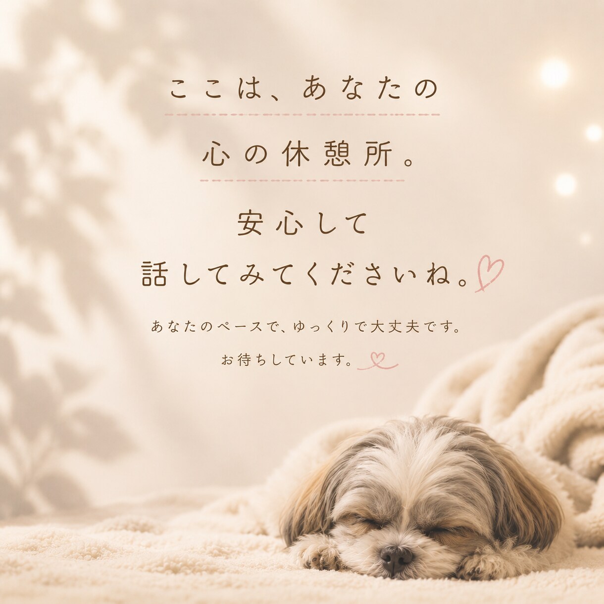 気持ちを3往復お聞きし最後にカードを1枚引きます 3往復ゆっくりお話して、あなたへカードから一言 イメージ4