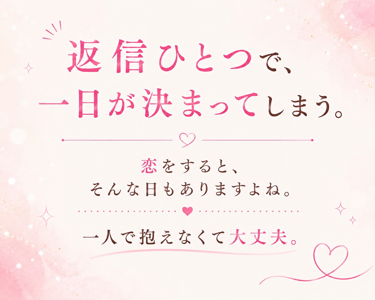 好きなのに苦しい恋愛、一緒に整理します 復縁・別居・シングルマザー恋愛のお悩み相談 イメージ8