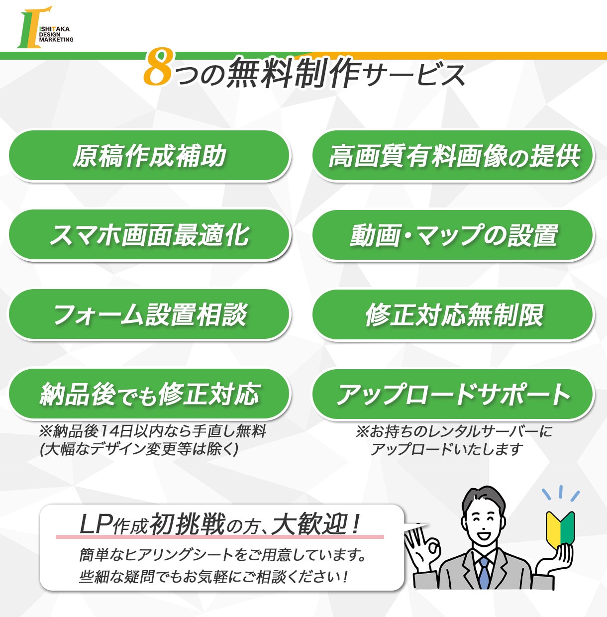 伝わる構成で「成果につながるLP」を制作します 【行動心理×伝わる設計】原稿〜広告測定設定まで一貫サポート イメージ2