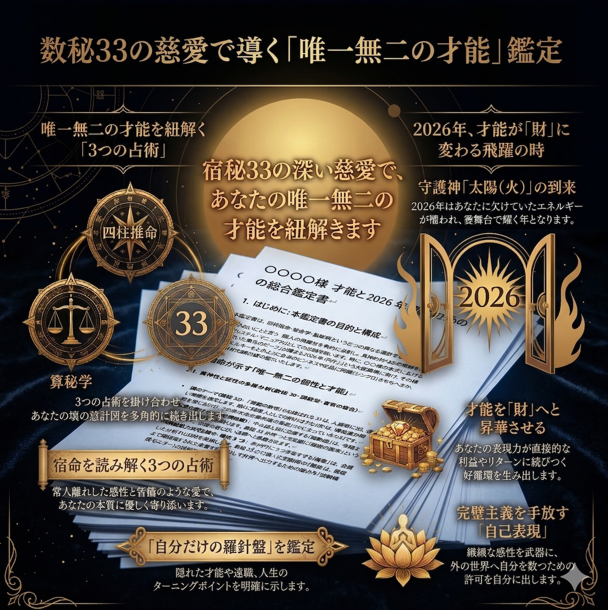 50代からの再就職・強み発見鑑定書します 「3つの占術（四柱推命・算命学・数秘術）を統合」 イメージ7
