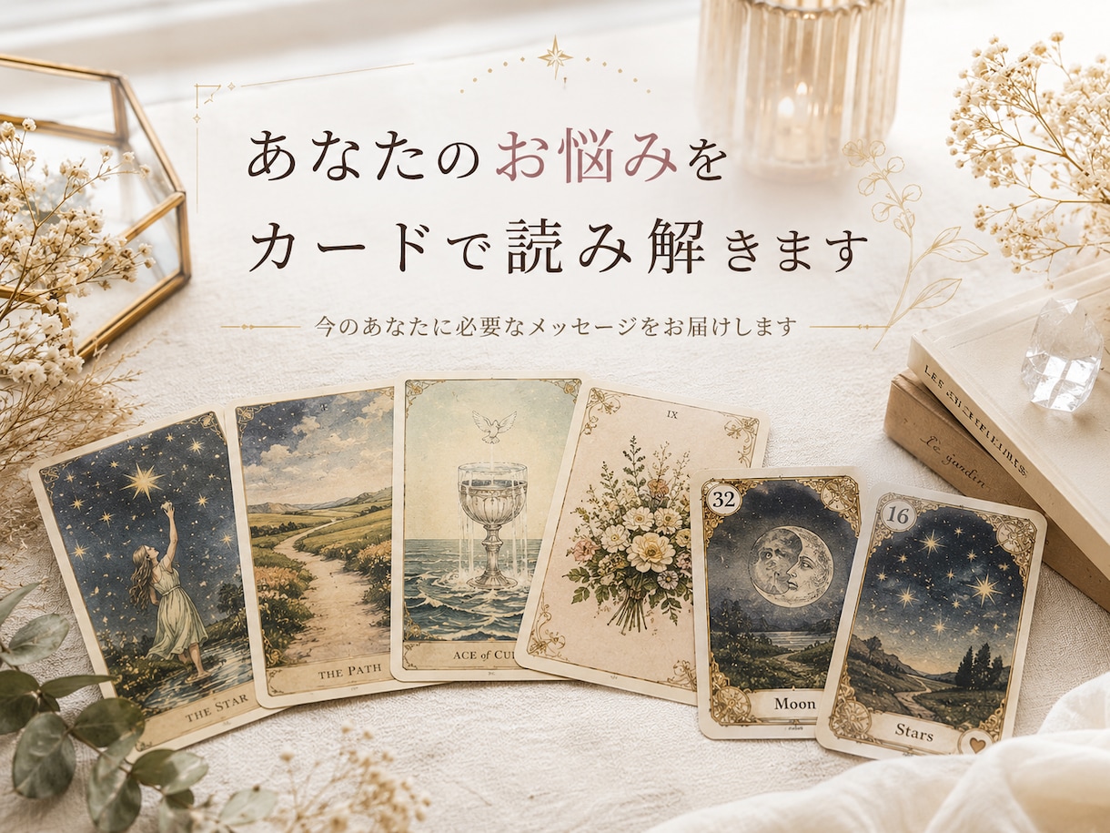 どうしたらいい？をカードで読み解きます ～あなたのお悩みに合わせてカードで鑑定～ イメージ1