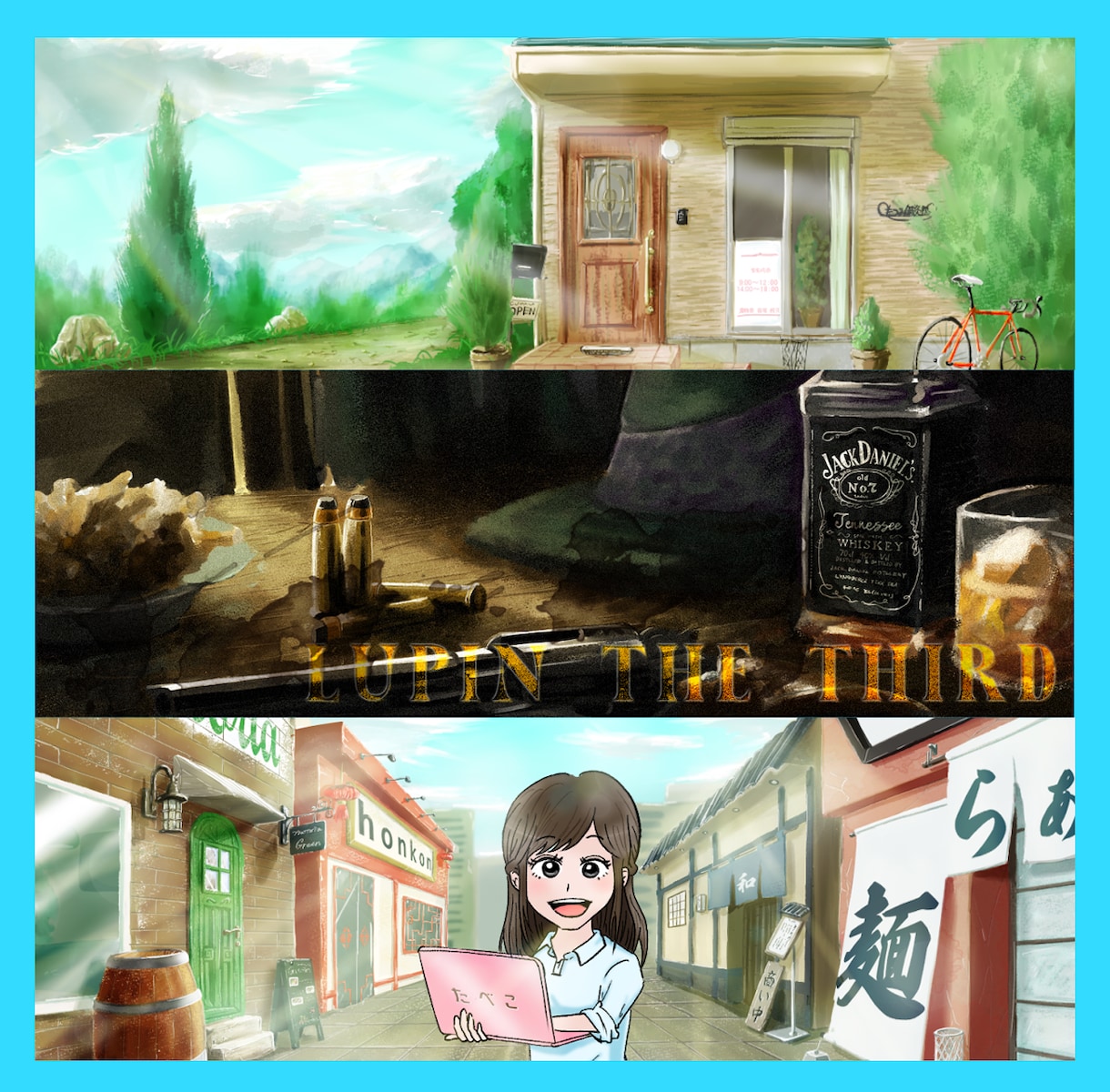 SNSやHPに！リアルイラストヘッダーお作りします ロマン感じるイラストをYouTube・Twitter・HPに イメージ3