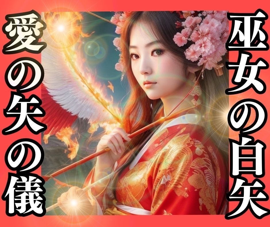 恋愛成就の定番！巫女の愛の矢で彼の心を射抜きます あなたの愛を届けます。伝えたい愛のメッセージがあればご一緒に イメージ1