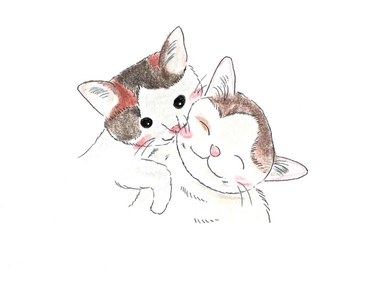 ペットの絵を描きます わんちゃんねこちゃんなどご家族の一員を可愛い絵にします イメージ2