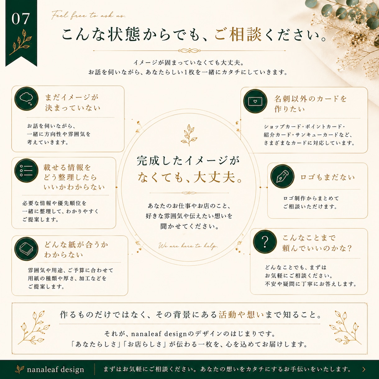 想いが伝わる名刺・ショップカードを制作しますます 名刺・ショップカード・ポイントカードまで幅広く対応 イメージ7