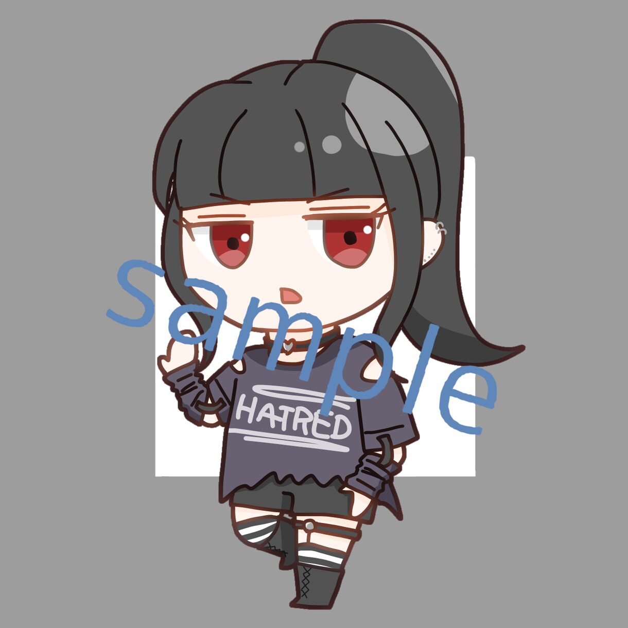 かわいい！アイコン用のミニキャラを描きます 男女キャラ問わず、お気軽にご相談ください！ イメージ4