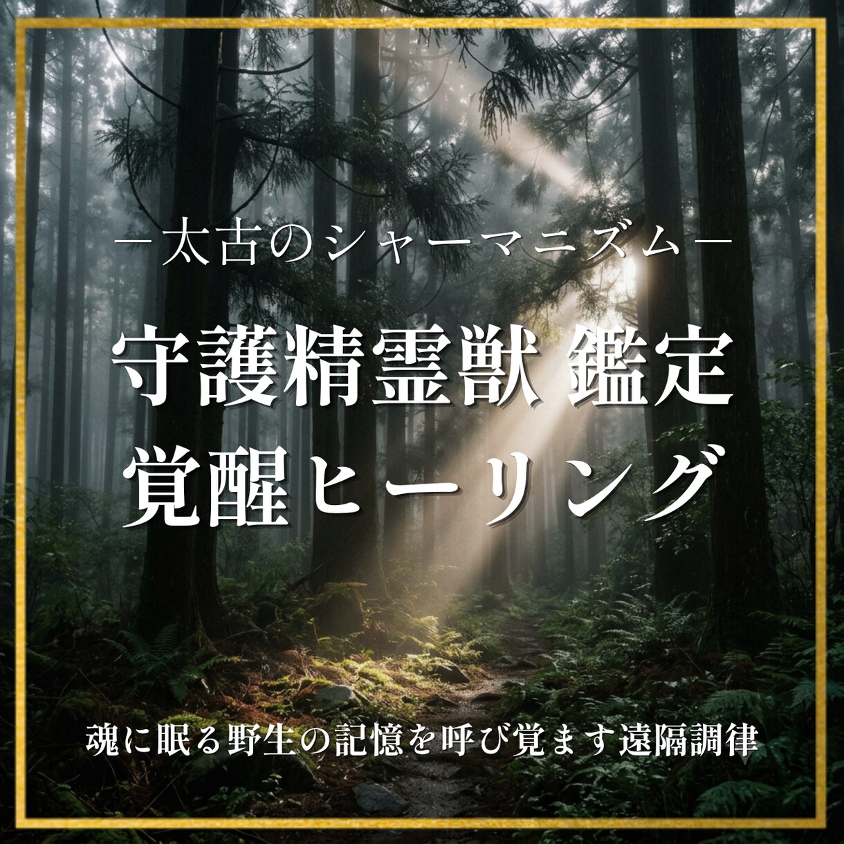 太古の遠隔ヒーリング　守護精霊獣を鑑定します 聖なる精霊獣の姿を読み解き、貴方本来の強さを呼び覚まします。 イメージ1