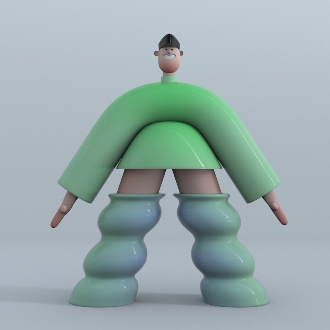 CGでキャラクター・ビジュアルデザイン承ります ポップ・抽象的なキャラクターデザインを得意としております！ イメージ5