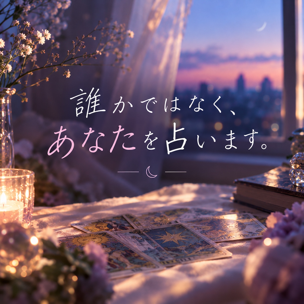 誰かではなく「あなた」を占います 良いことも悪いことも、タロットの結果から正直にお伝えします。 イメージ1