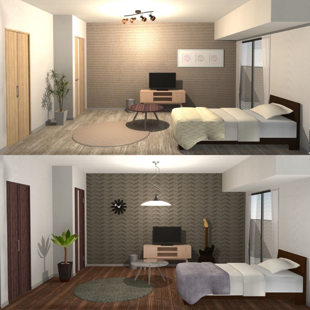一級建築士が内装検討用の３DCGパースを制作します ～納得のいく家づくりを～複数パターン検討可能 イメージ4