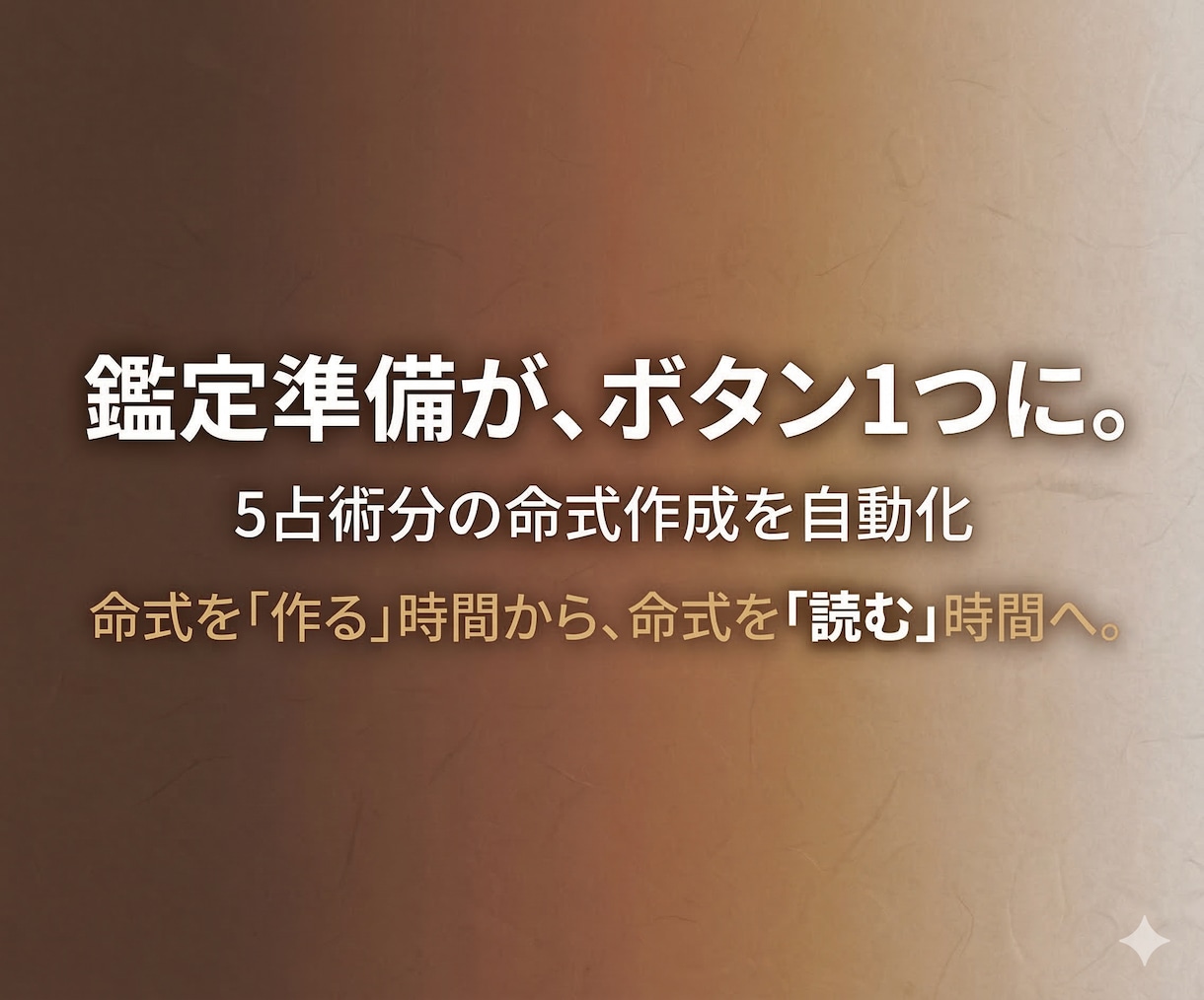 5占術統合の自動鑑定Excelツールを提供します 四柱推命・宿曜・九星・西洋占星術・紫微斗数を1つのExcel イメージ2