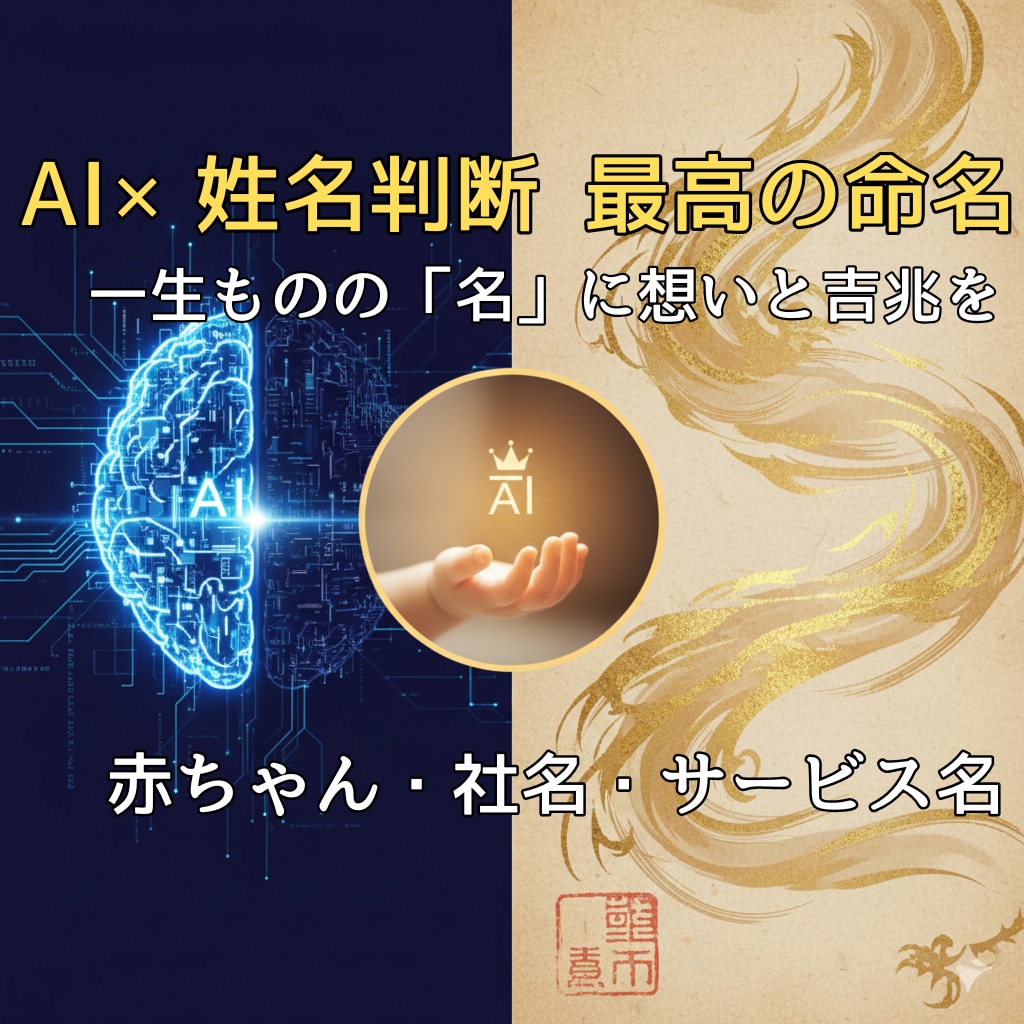 一生の宝物に。想いと吉兆を刻む最高の命名をします AIの感性と姓名判断が融合。赤ちゃん・サービス名に最高の運気 イメージ1