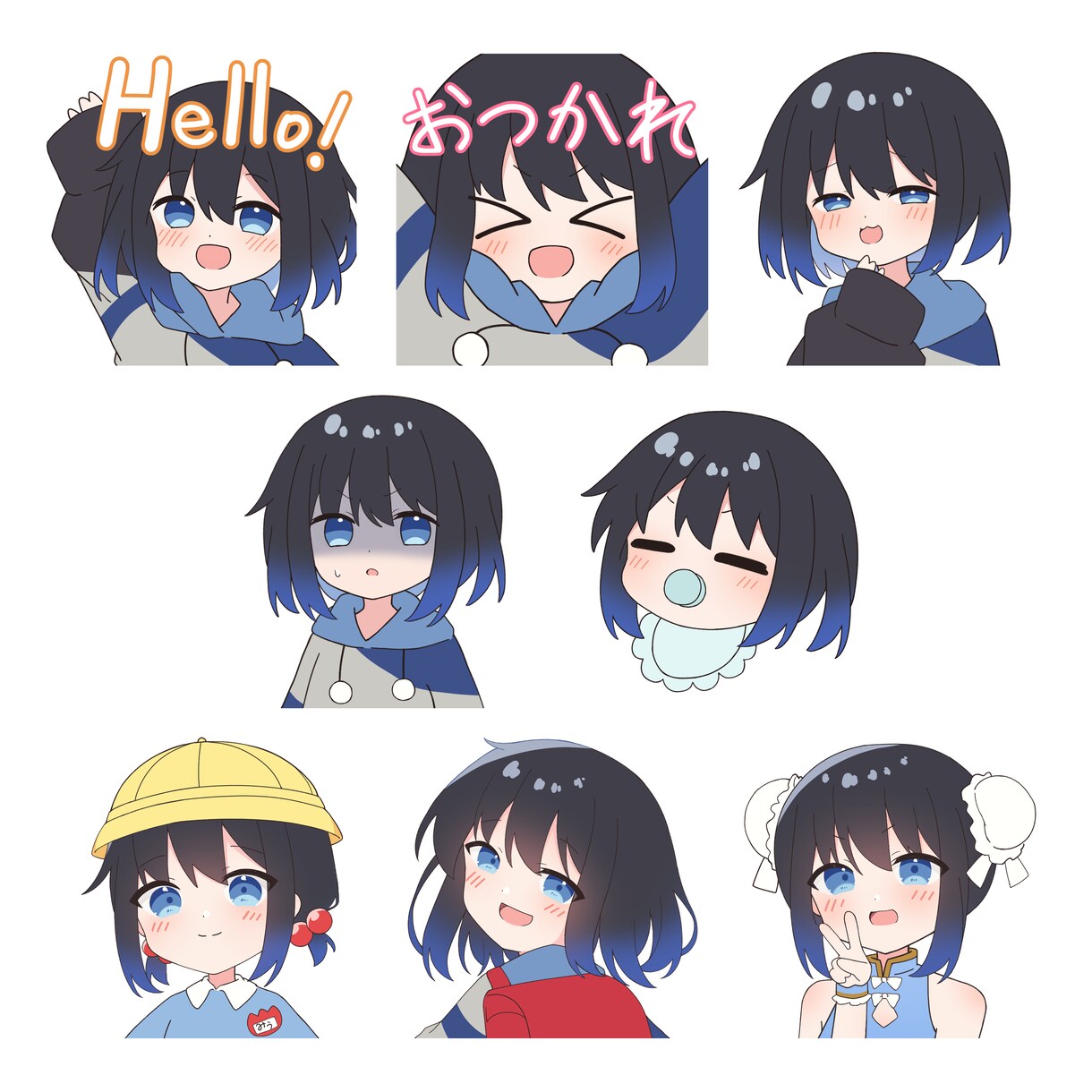 可愛いキャラスタンプ作成します 商用利用込み。LINE・YouTube・Twitchなど イメージ9