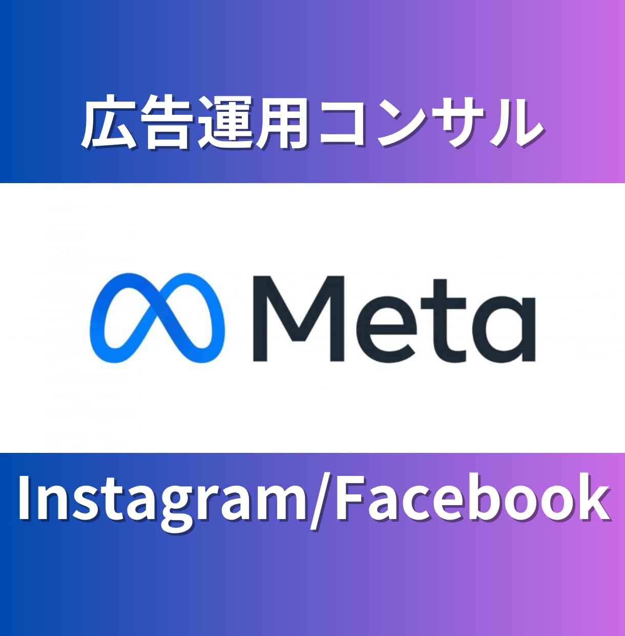 Meta広告運用コンサル【2ヶ月間】伴走いたします 現役の広告運用コンサルタントが個別コンサルいたします イメージ1
