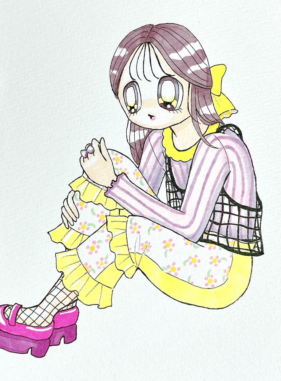 独特で可愛い！個性的な絵柄でかわいくしちゃいます 完全手描き！アナログイラストであなたの魅力を引き出します イメージ3