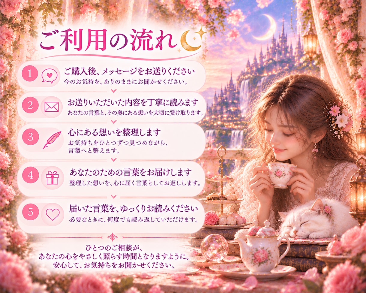 HSP・繊細さんの心にある想いを丁寧に整理します 感じすぎる心の奥にある、本当の気持ちを一緒に見つめます イメージ5