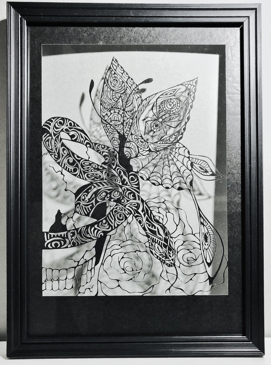 独創的❓抽象的❓な切り絵を切ります 何だこれは❓❓❓目の錯覚か❓❓❓ イメージ1