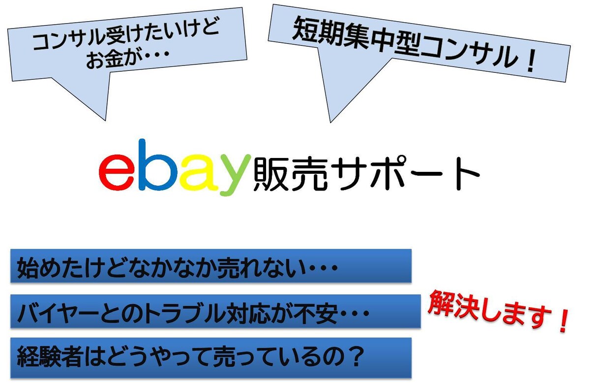 eBayの海外物販のサポートいたします 15日間の短期コース！あなたのスキルアップをお手伝いします♪ イメージ1