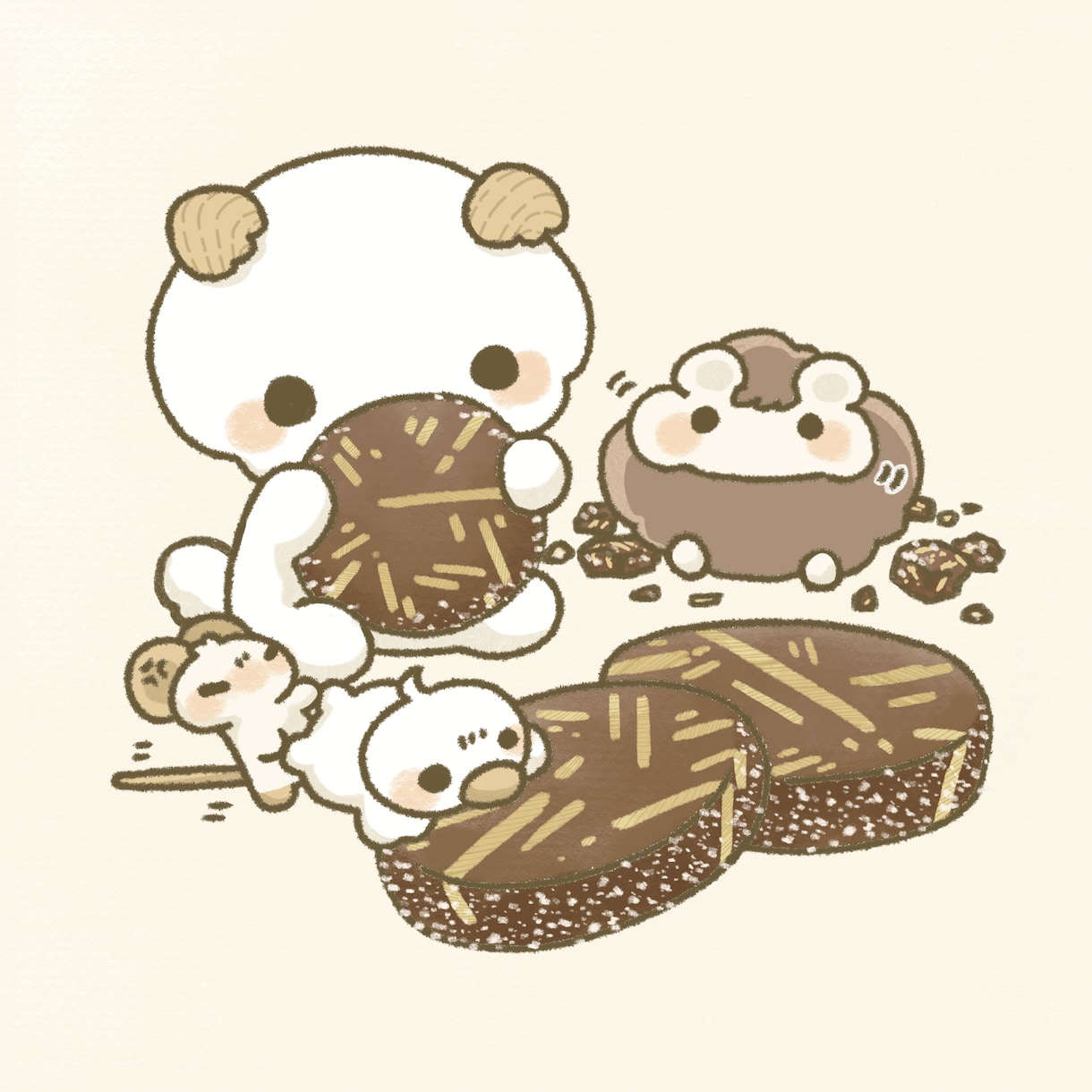 ゆるっとかわいいどうぶつのイラストを描きます ゆるふわでかわいいイラストをお求めの方へ イメージ1