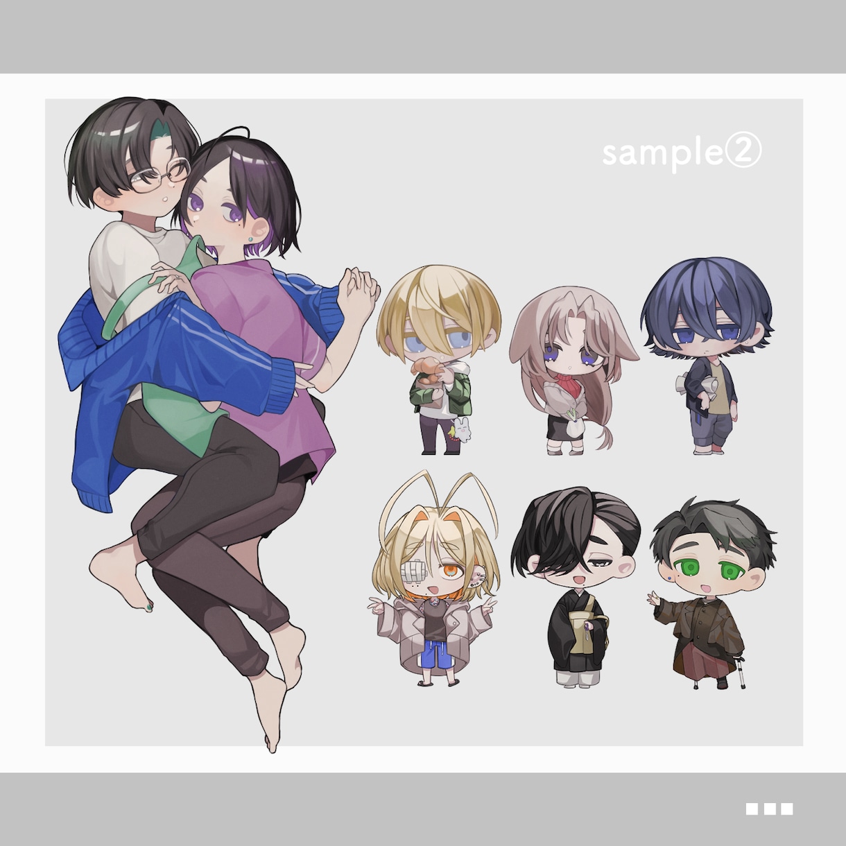 立ち絵・アイコン等描きます 自分のキャラクター立ち絵が必要な時にどうぞ イメージ3