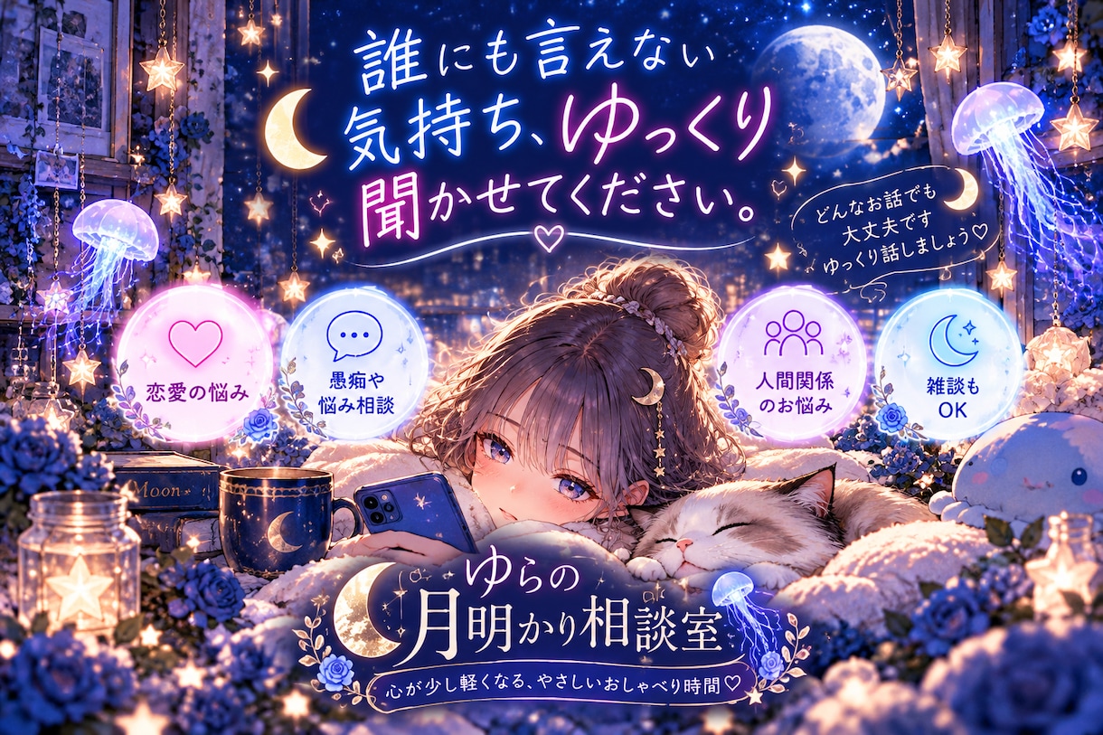 誰にも言えない気持ちをゆっくりお聞きします 否定せず、あなたの気持ちにそっと寄り添います イメージ1