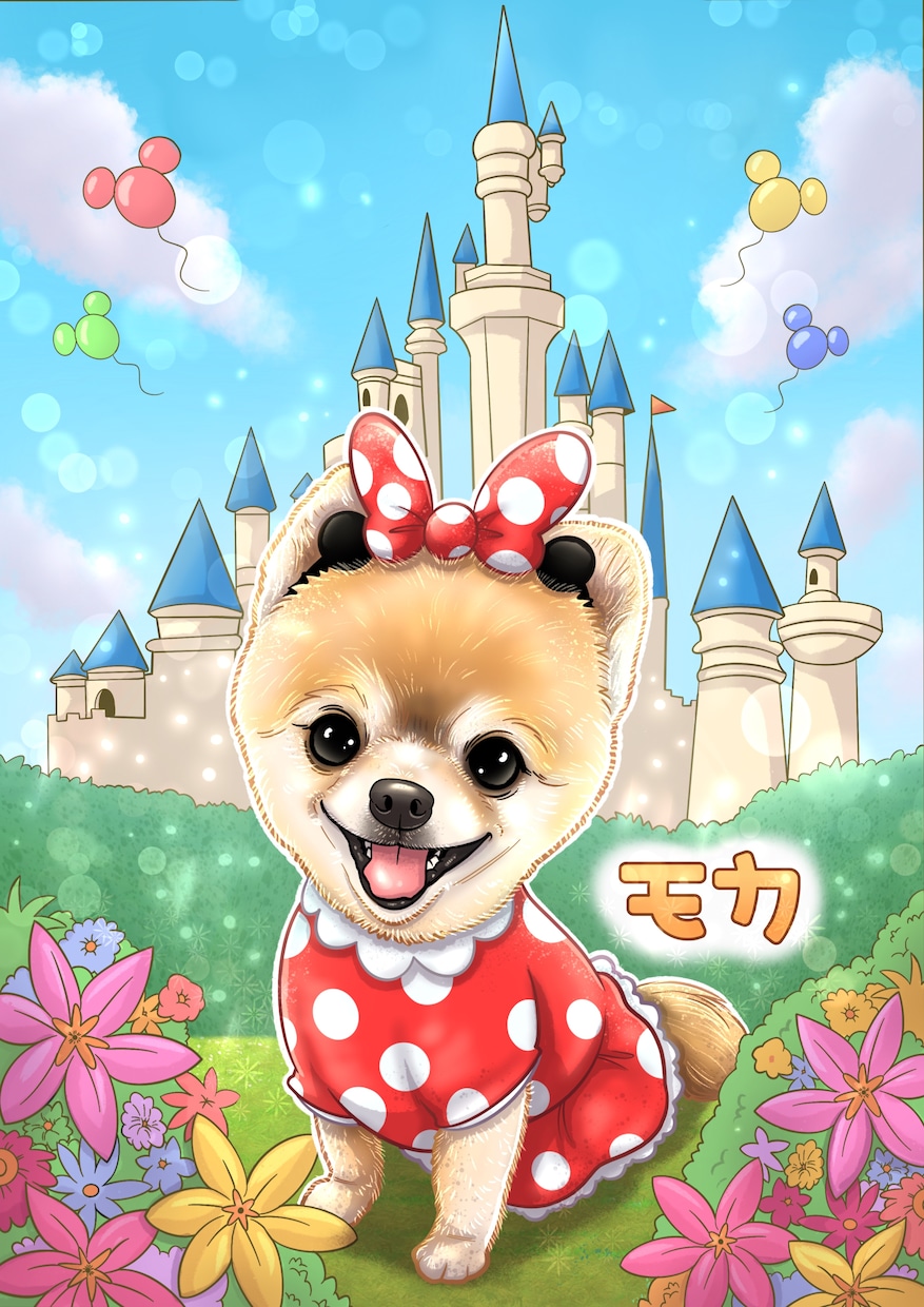 ゴージャスなペット似顔絵をお描きします インテリアとしてご自宅用、プレゼントにもオススメです イメージ4