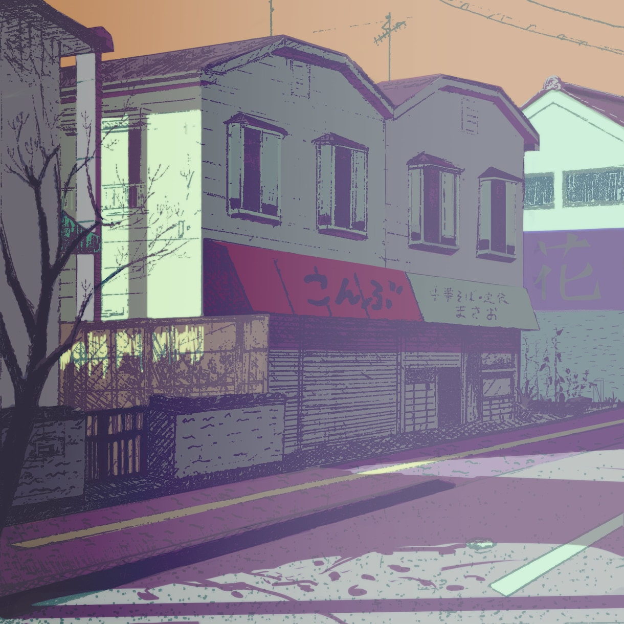 油画科の技術で個性的な風景・背景イラストを描きます 雰囲気あるシックなイラストであなたの個性を表現しませんか？ イメージ2