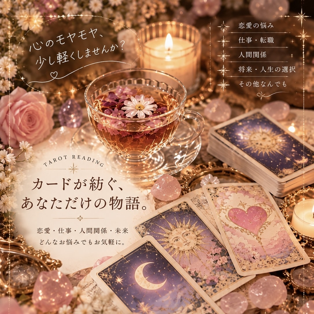 タロットで今のあなたを読み解きます 誰にも言えない恋や悩みをカードに預けてみませんか イメージ4