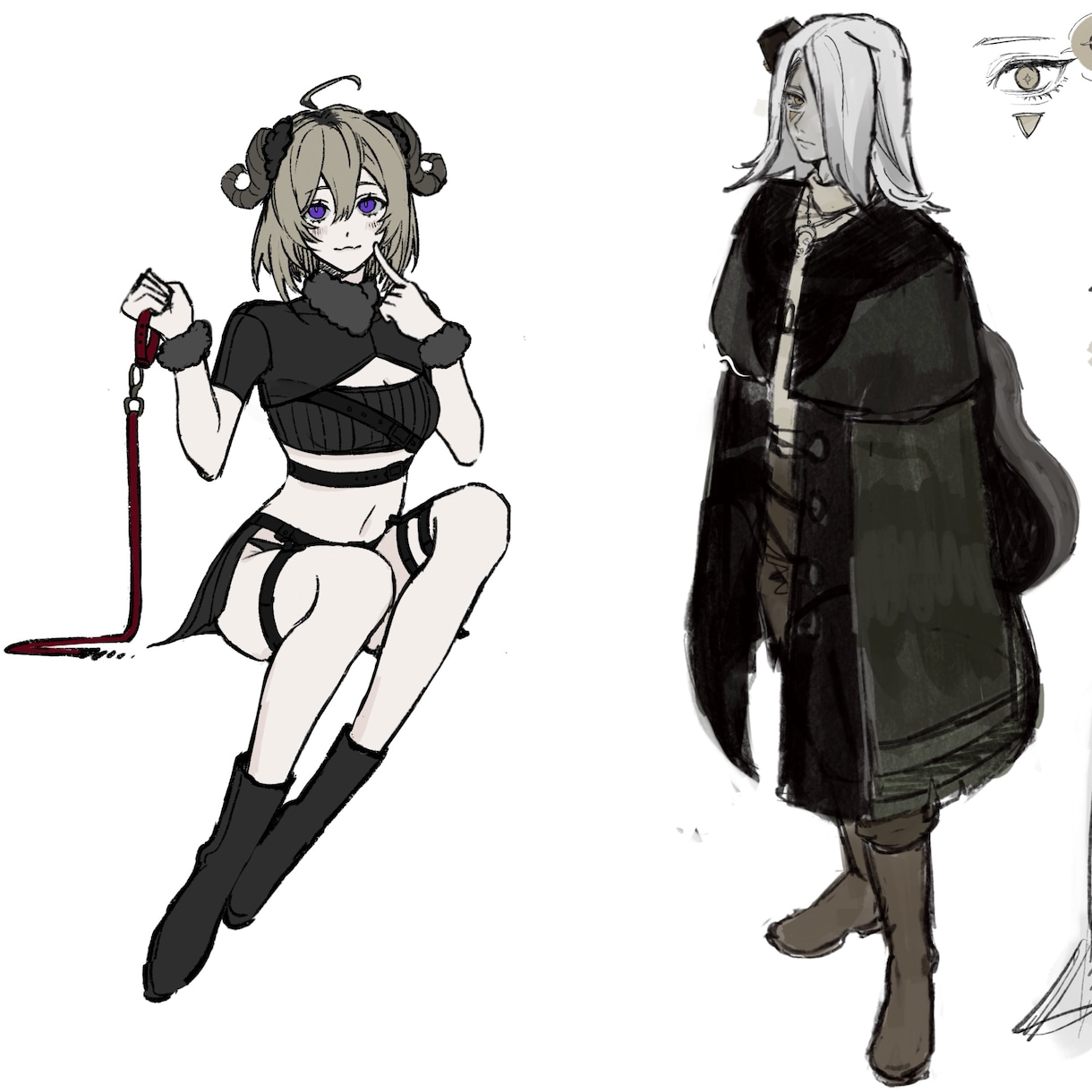 厚塗り/等身でキャラクター描きます サムネイル/アイコン/1枚絵/TRPG立ち絵/ヘッダーなど イメージ8