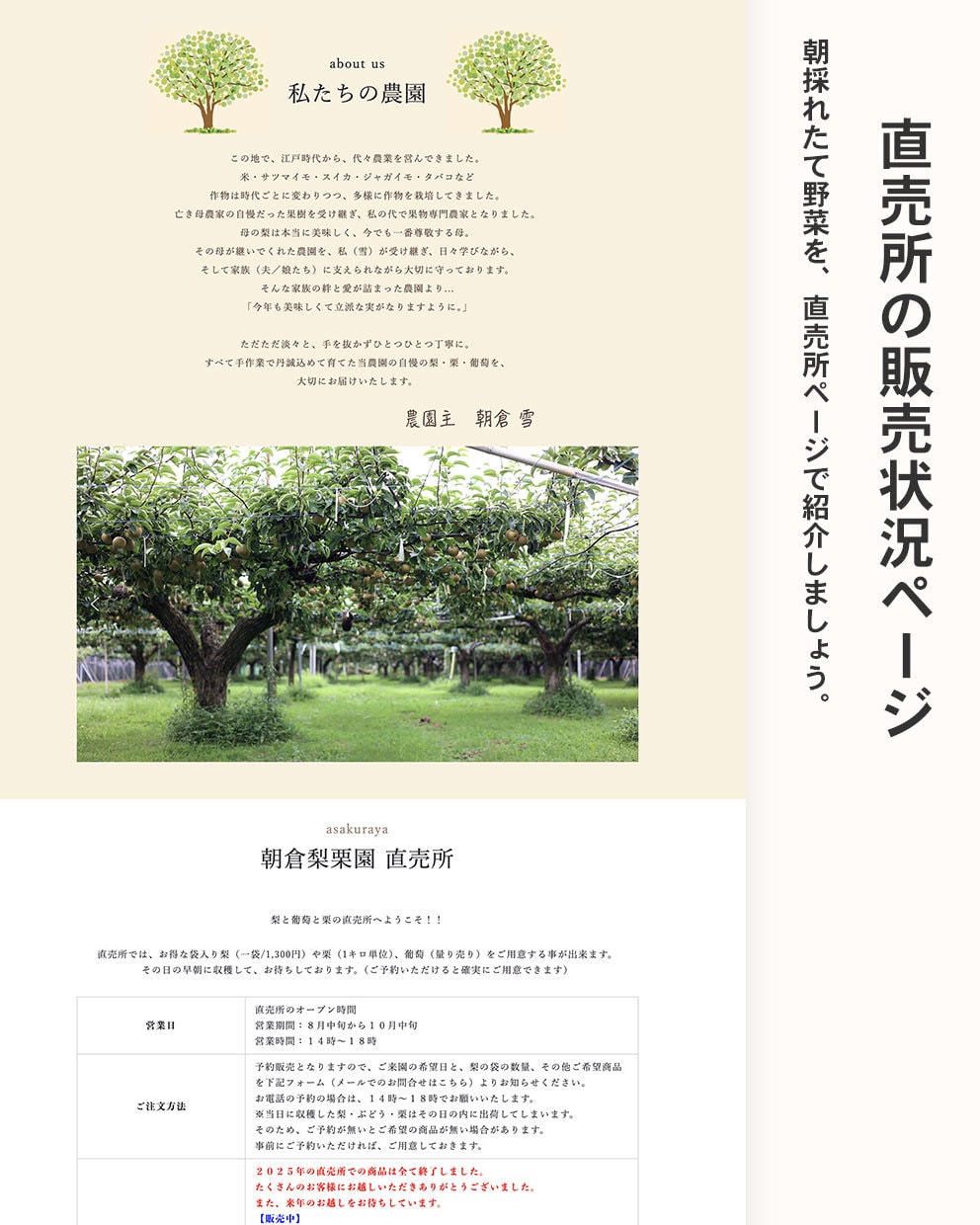 農園・農家のWebサイト制作します 現場理解で集客と魅力が伝わるサイトを制作 イメージ6