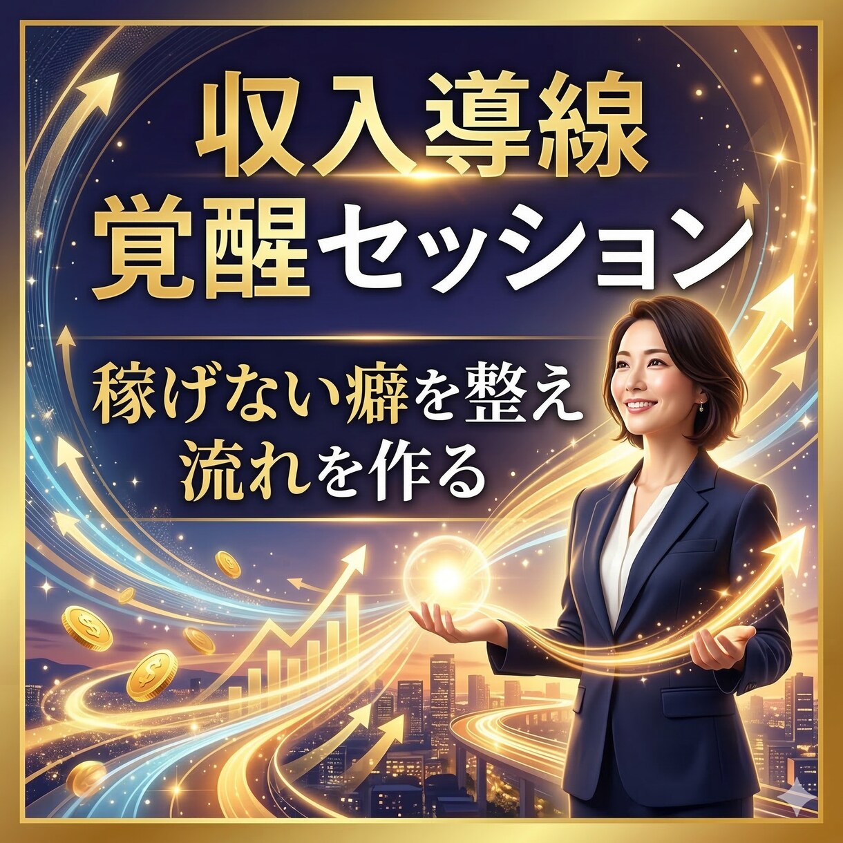 魂覚醒の収入導線覚醒セッションで稼ぎの流れ整えます 稼げない癖を整え収入が増える選択へ導きます イメージ10