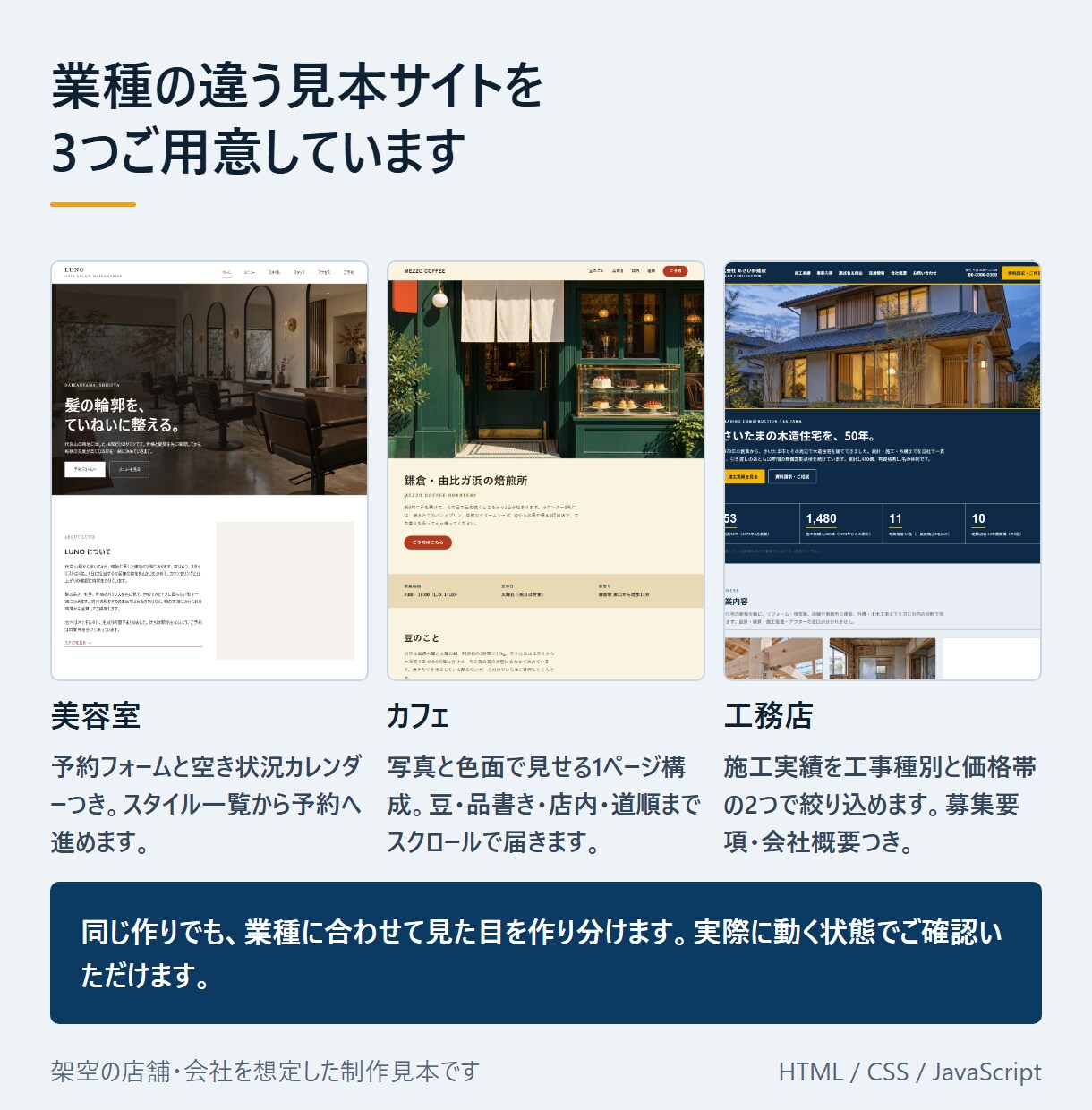 サーバー代0円、AIで直せるホームページを作ります 先着5件は6ページ対応・公開まで修正無制限 イメージ4